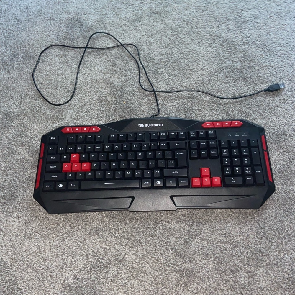 Black and Red Gaming Keyboard